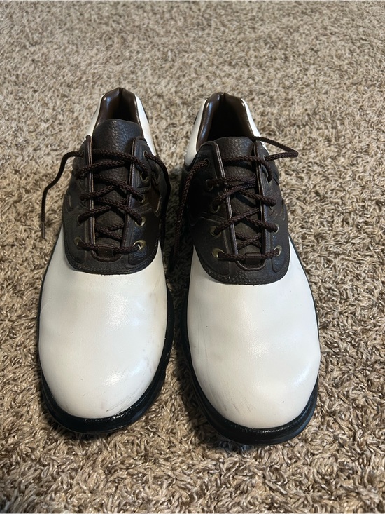 FootJoy Other - New FootJoy GreenJoys Golf Shoes Mens 11 M Saddle Soft Spikes  White Brown